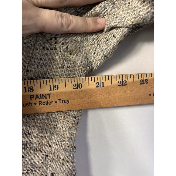 Akris Blazer Fitted Hemp Silk Wool Blend Tweed Blazer Oatmeal M/L Workwear - Picture 7 of 13